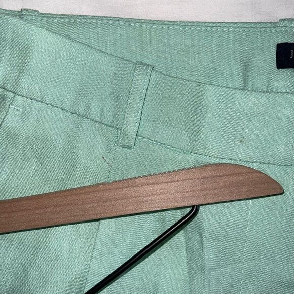 J. Crew Linen-blend wide-leg pleated trouser pant Size 12 - Picture 9 of 14